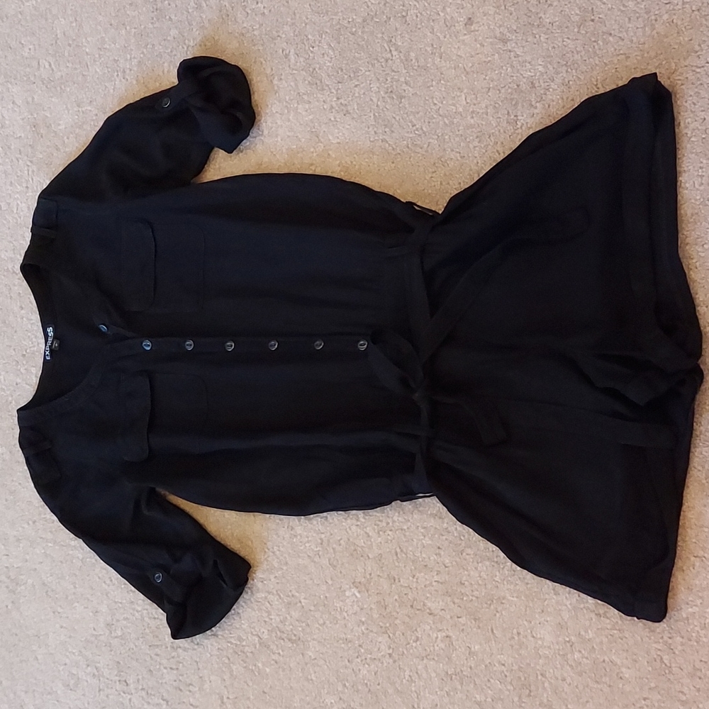 Express Convertible Sleeve Patch Pocket Romper Sp - image 3